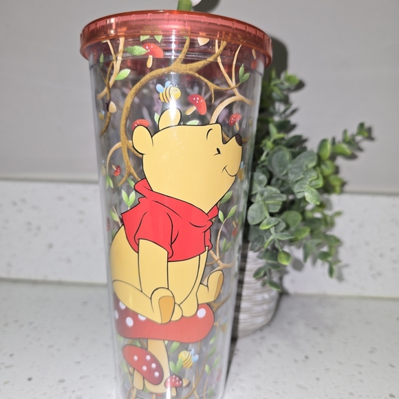 Winnie the Pooh Red Tumbler with Straw - Picture 2 of 10